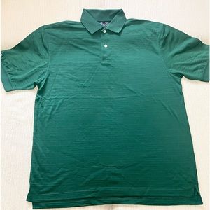 Crable Sportswear Men's Polo Shirt Green Short Sleeve Easy Wear Easy Care Sz M